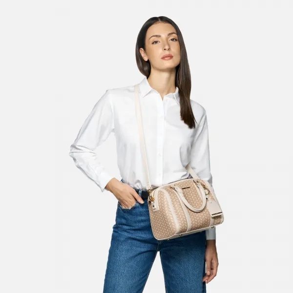 Cream women's handbag Geox Zene S - Women's