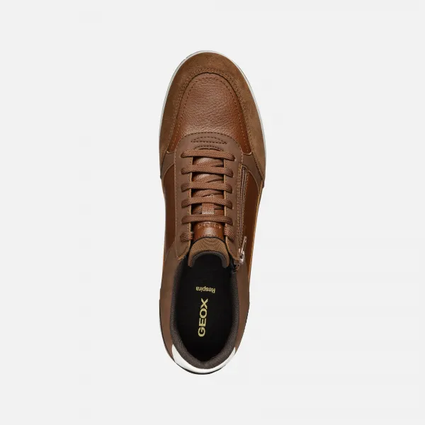 Brown men's sneakers Geox Avery - Men's