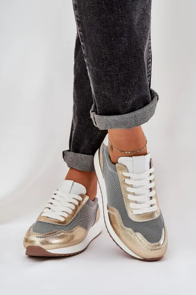 S. BARSKI Kožené Športové Topánky Sneakers Dámske D&A