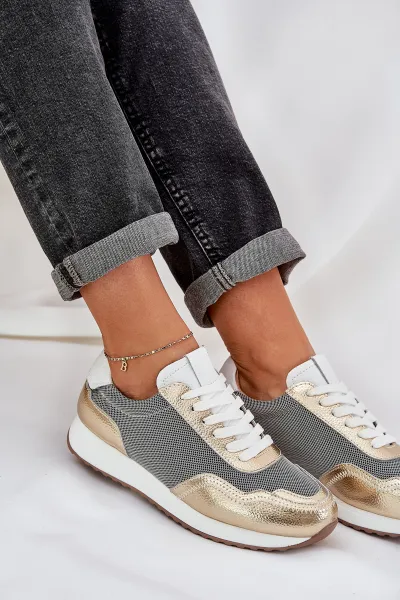 S. BARSKI Kožené Športové Topánky Sneakers Dámske D&A