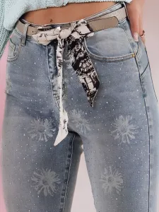 Dámske skinny rifle CRYSTALUX s pásom