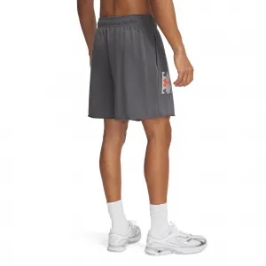 Pánske teplákové kraťasy UNDER ARMOUR UA Rival TerryLogo8inShort-GRY