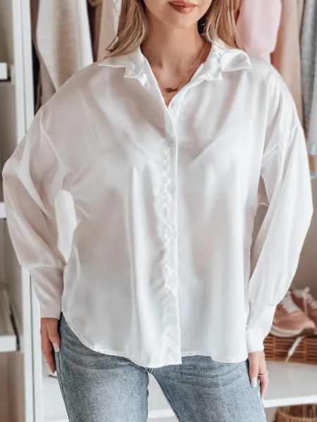Dámska oversize blúzka SATINIA biela