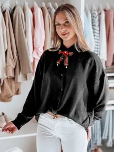 Dámska oversize blúzka s mašľou