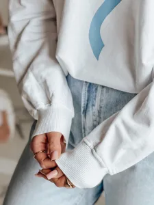 Dámska oversize mikina SOFTTIE biela