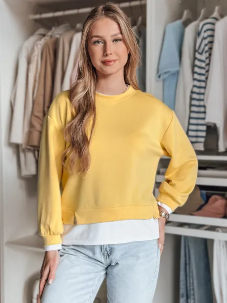 Dámska oversize mikina LUZZIO žltá