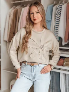 Dámska oversize mikina s kvetom PETITKA