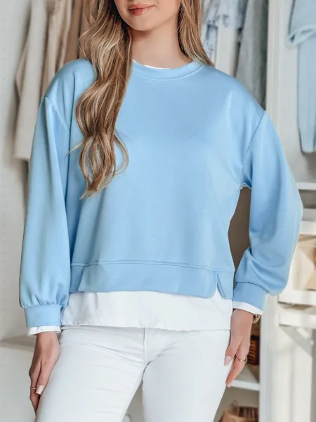 Dámska oversize mikina LUZZIO modrá