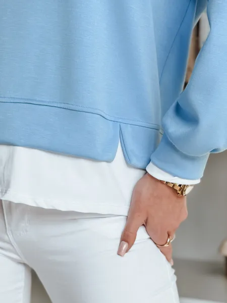 Dámska oversize mikina LUZZIO modrá