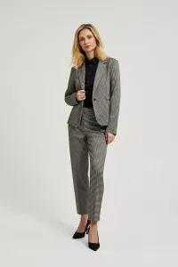 Women's elegant houndstooth type pants MOODO - beige