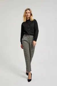 Women's elegant houndstooth type pants MOODO - beige