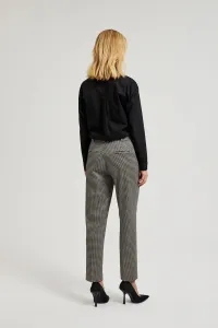 Women's elegant houndstooth type pants MOODO - beige