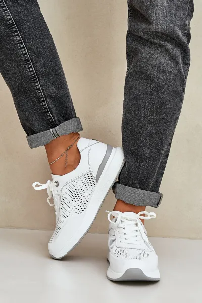 S. BARSKI Kožené Športové Topánky Dámske Sneakers S.Barski