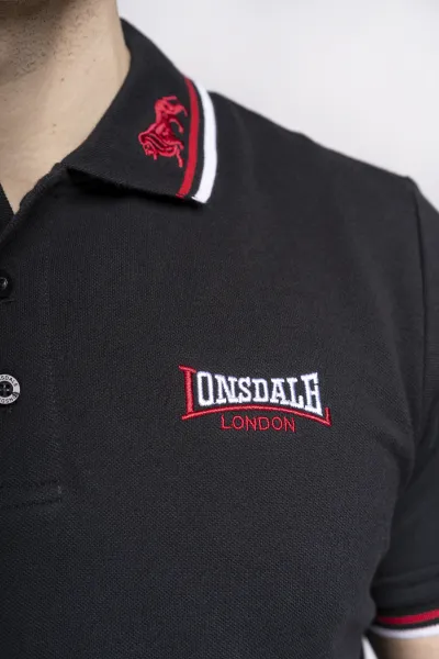 Pánske tričko s golierom Lonsdale Slim Fit
