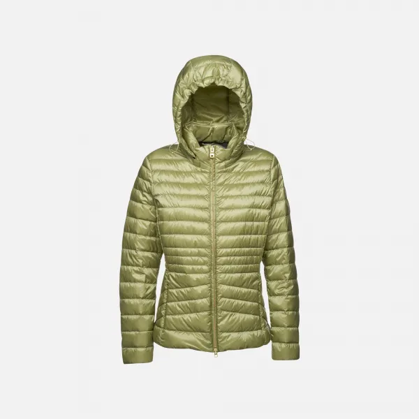 Light Green Women's Quilted Jacket Geox Jaysen - Ladies