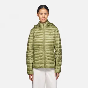 Light Green Women's Quilted Jacket Geox Jaysen - Ladies