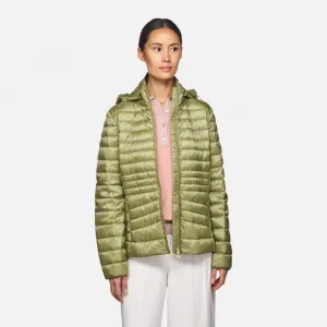 Light Green Women's Quilted Jacket Geox Jaysen - Ladies