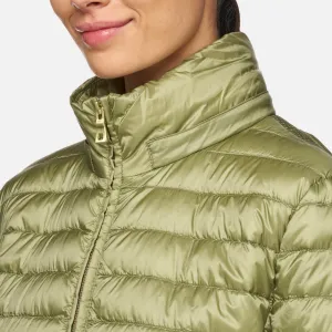 Light Green Women's Quilted Jacket Geox Jaysen - Ladies