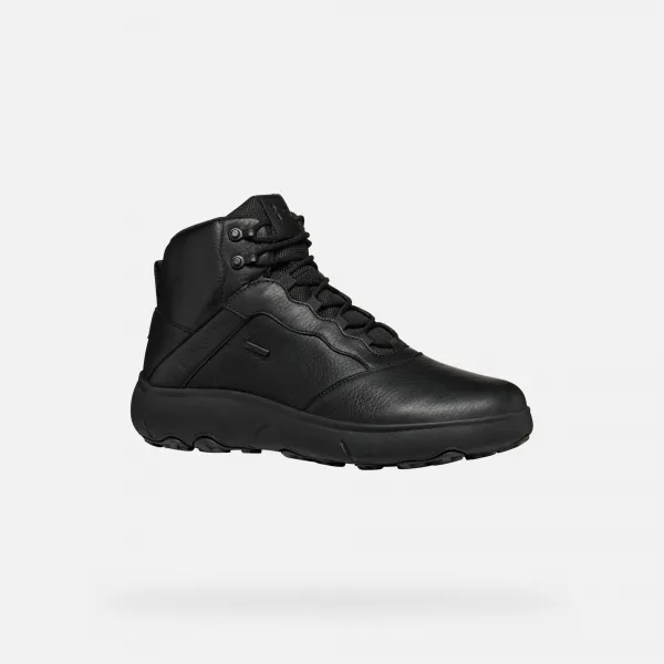 Black Men's Ankle Boots Geox Nebula + Grip AB - Men