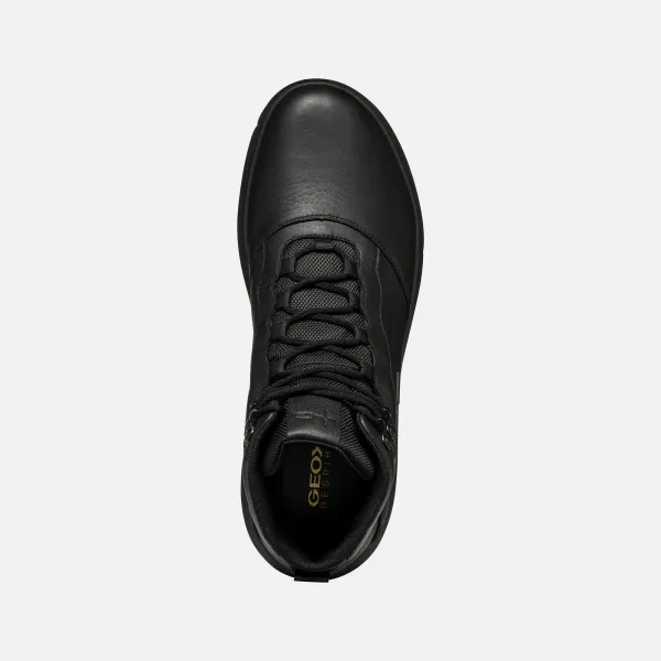 Black Men's Ankle Boots Geox Nebula + Grip AB - Men