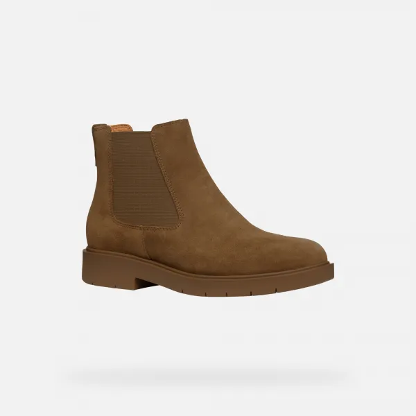 Brown women's ankle boots Geox Spherica EC1 - Women's