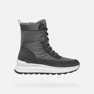 Grey women's ankle boots Geox Spherica Actif X2 - Women's