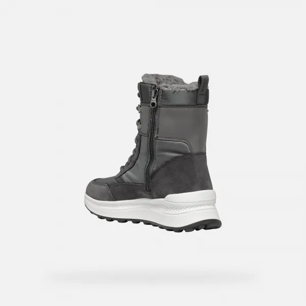 Grey women's ankle boots Geox Spherica Actif X2 - Women's