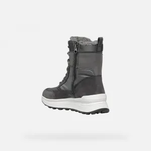 Grey women's ankle boots Geox Spherica Actif X2 - Women's