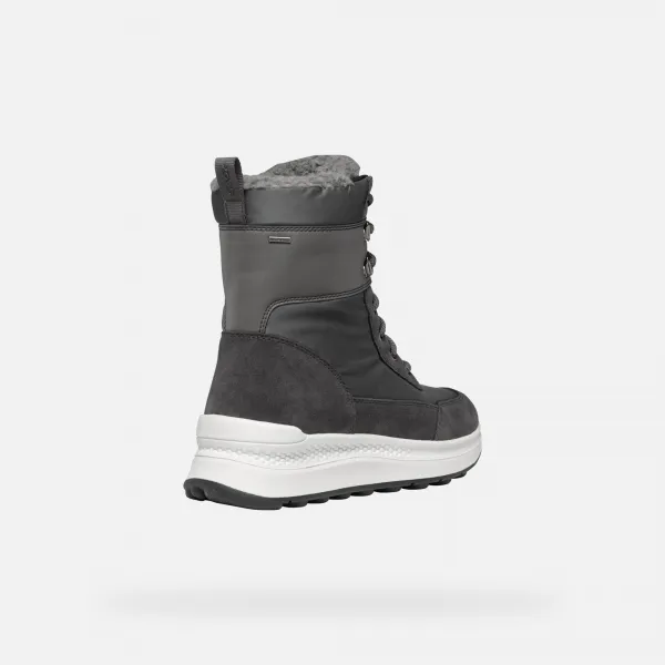 Grey women's ankle boots Geox Spherica Actif X2 - Women's