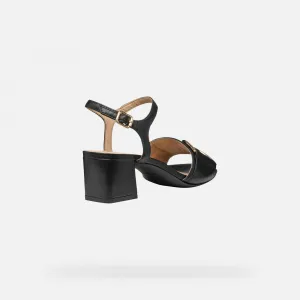 Black women's sandals Geox Neeraklia 50 - Women's