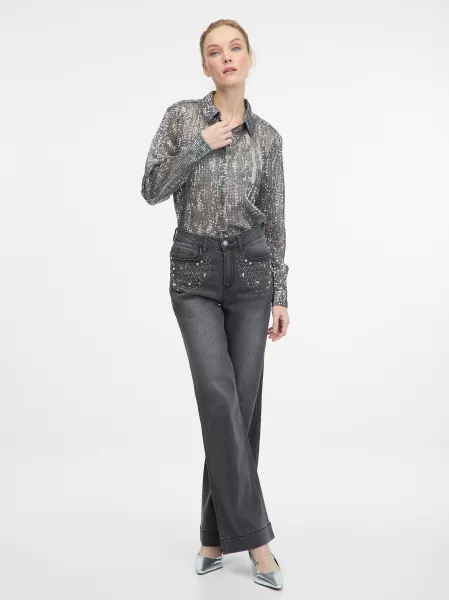 Silver Women's Collared Blouse ORSAY - Women's