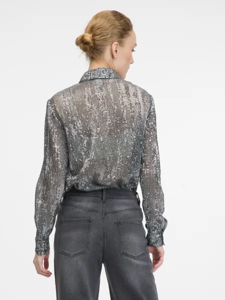Silver Women's Collared Blouse ORSAY - Women's