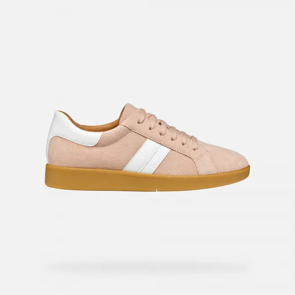 Cream women's sneakers Geox Meleda - Women's
