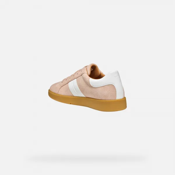 Cream women's sneakers Geox Meleda - Women's