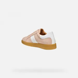 Cream women's sneakers Geox Meleda - Women's