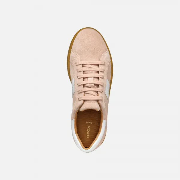 Cream women's sneakers Geox Meleda - Women's