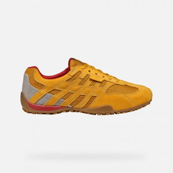 Yellow men's sneakers Geox Snake Original - Men's