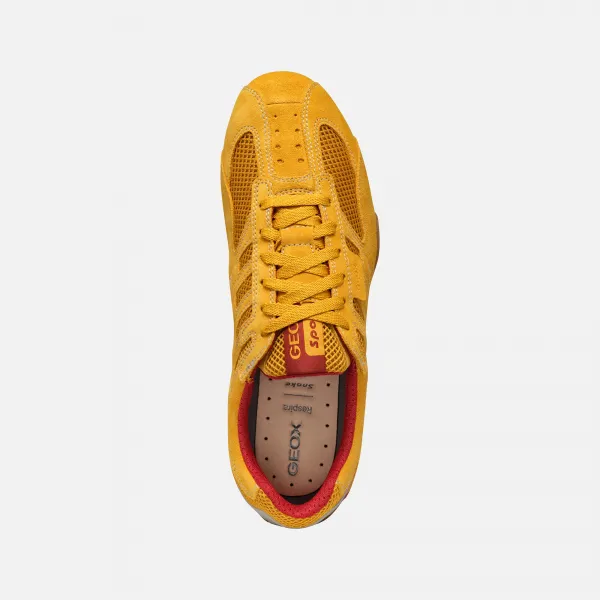 Yellow men's sneakers Geox Snake Original - Men's