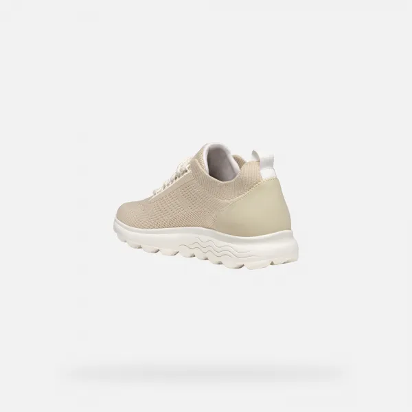 Beige women's sneakers Geox Spherica - Women's