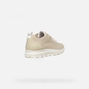 Beige women's sneakers Geox Spherica - Women's