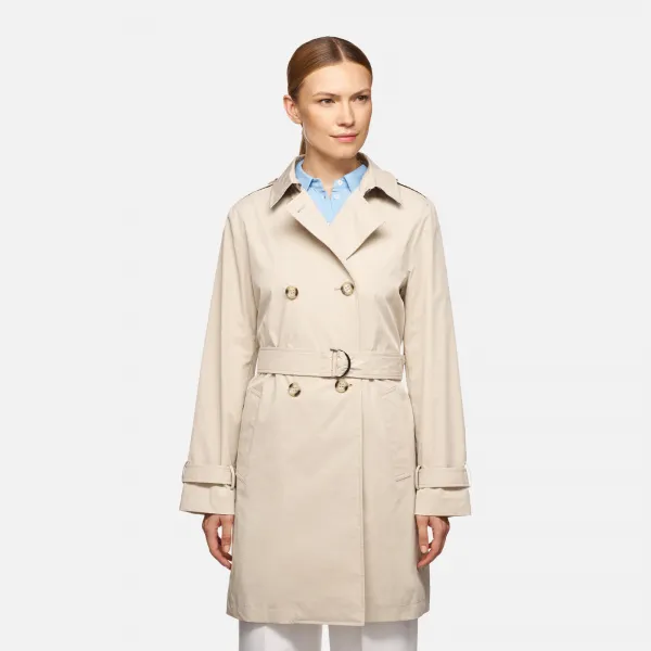 Beige women's coat Geox Claudin - Women's