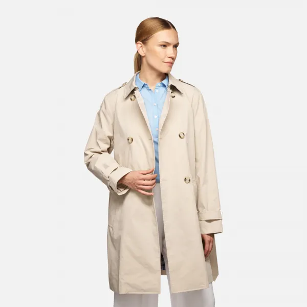 Beige women's coat Geox Claudin - Women's