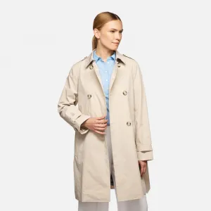 Beige women's coat Geox Claudin - Women's