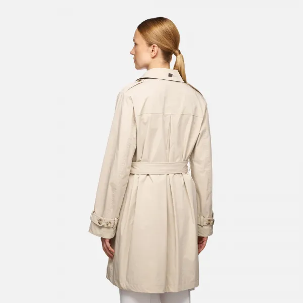 Beige women's coat Geox Claudin - Women's