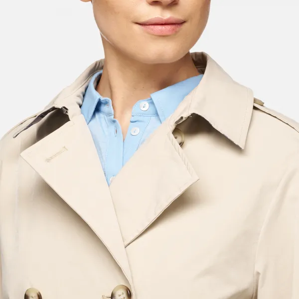 Beige women's coat Geox Claudin - Women's