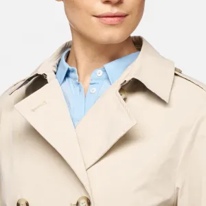 Beige women's coat Geox Claudin - Women's