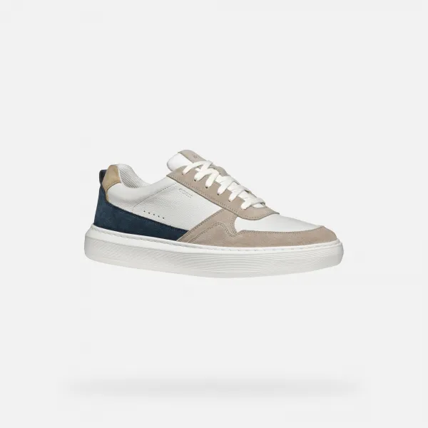 Beige men's sneakers Geox Deiven - Men's