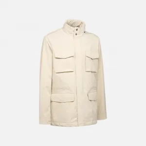 Beige men's jacket Geox Damon - Men's