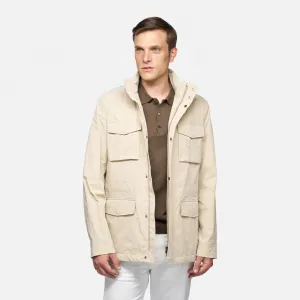 Beige men's jacket Geox Damon - Men's