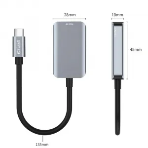 Tech-Protect UltraBoost adaptér USB-C - HDMI 4K 60Hz, čierny